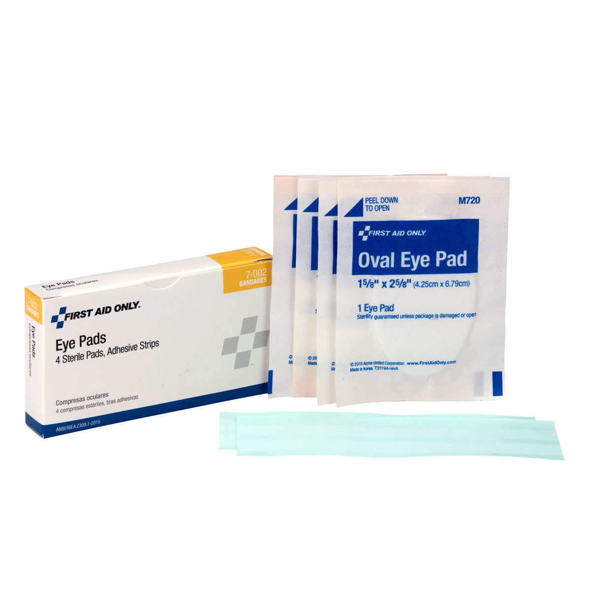 Sterile Eye Pads with Adhesive Strips - First Aid Safety
